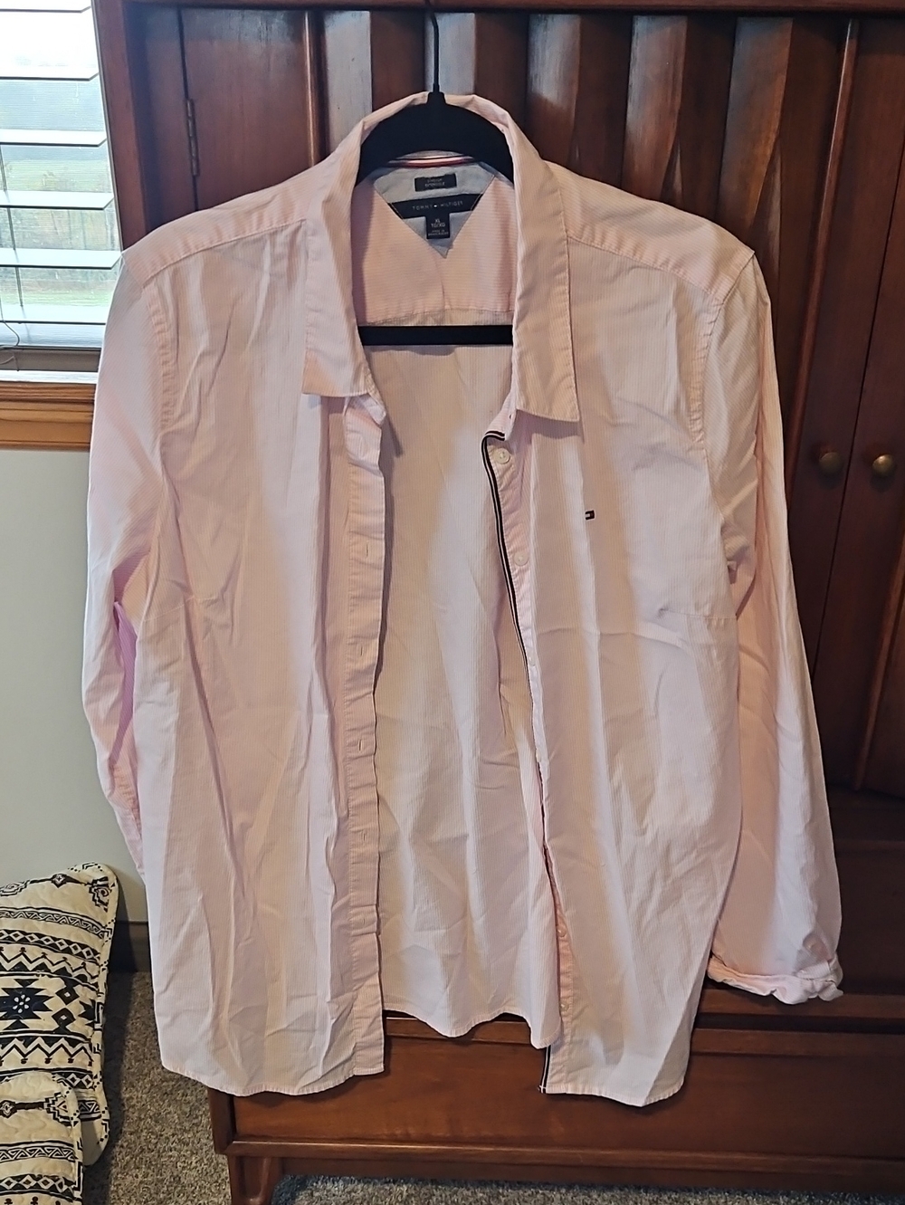 Tommy Hilfiger Light Pink Button-Front Shirt